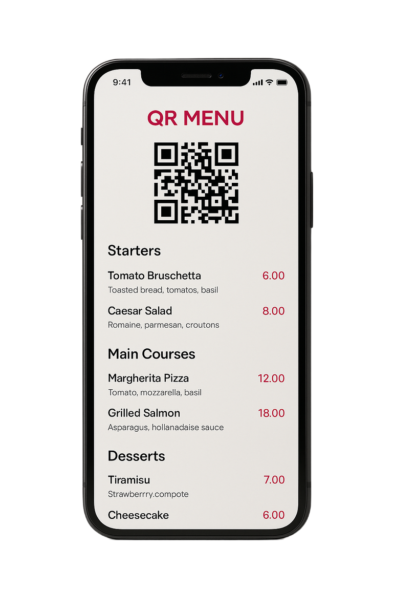 QR Menü Örneği